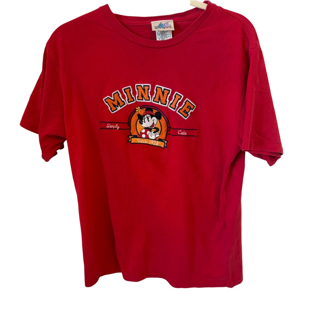 Vintage Disneyland Resort Minnie Mouse Simply Cute‎ embroidered Graphic T Shirt